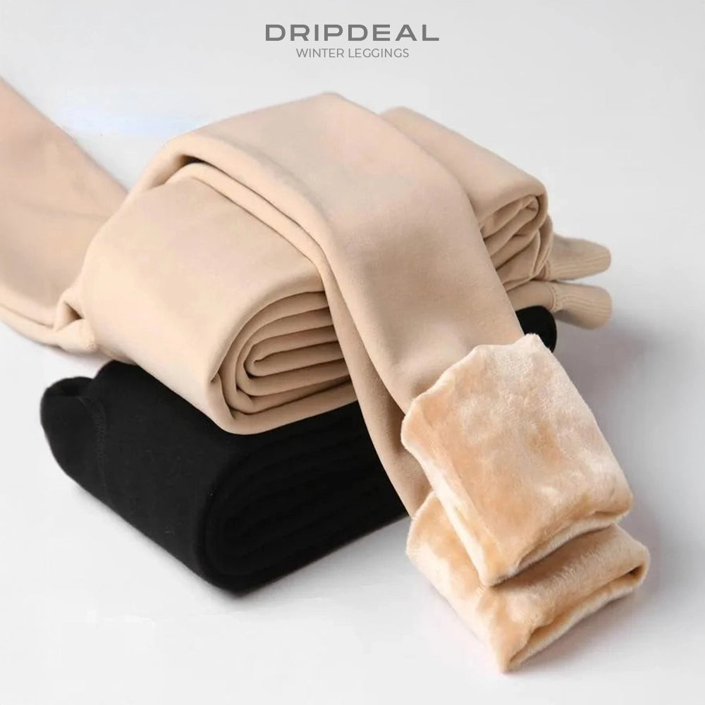 Fleece Gefütterte Winter Leggings Dripdeal | Wärme, Stil & Komfort für kalte Tage