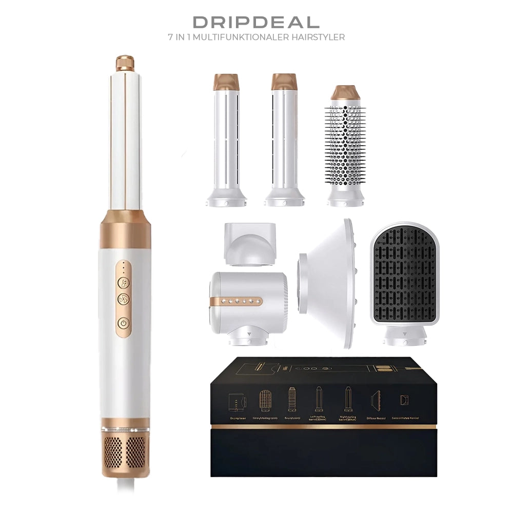 7 in 1 Multifunktionaler Hairstyler Dripdeal | Glätten, Locken & Volumen