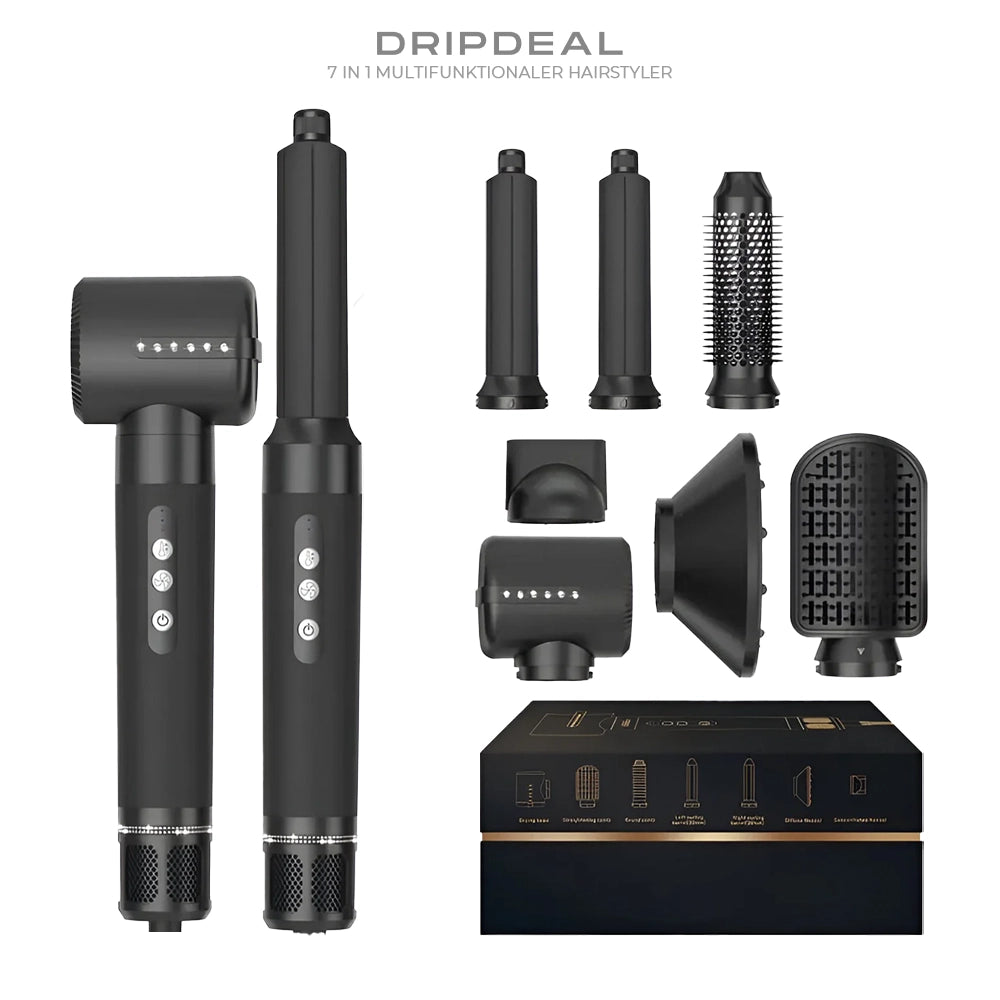7 in 1 Multifunktionaler Hairstyler Dripdeal | Glätten, Locken & Volumen