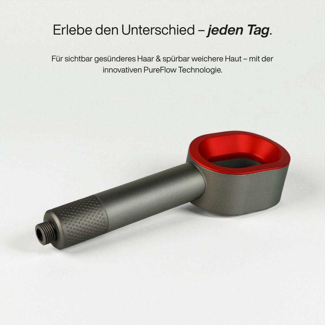 PureFlow One – Premium Filter-Duschkopf mit Massage-Aufsatz