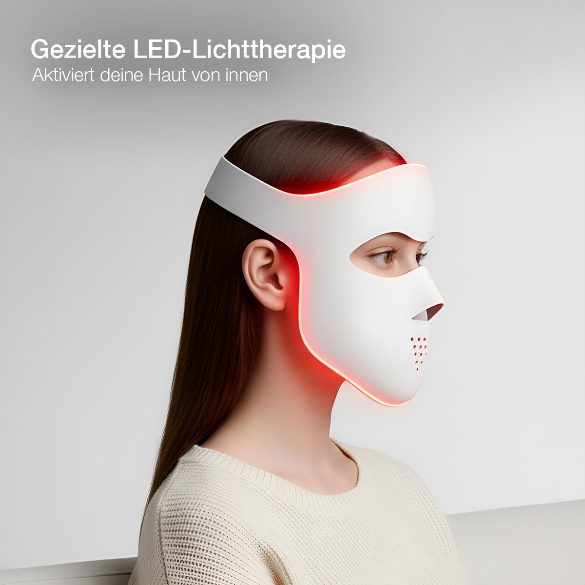 Purevia Glow 3D Elite LED Maske – Lichttherapie Gesichtsmaske für Akne & Anti-Aging