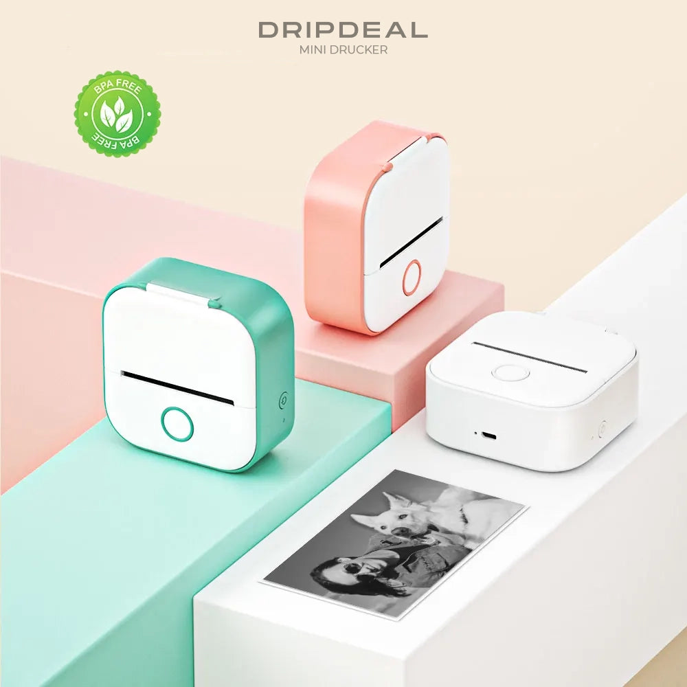Mini Drucker – Tragbarer & Kabelloser Sofortdruck für Unterwegs