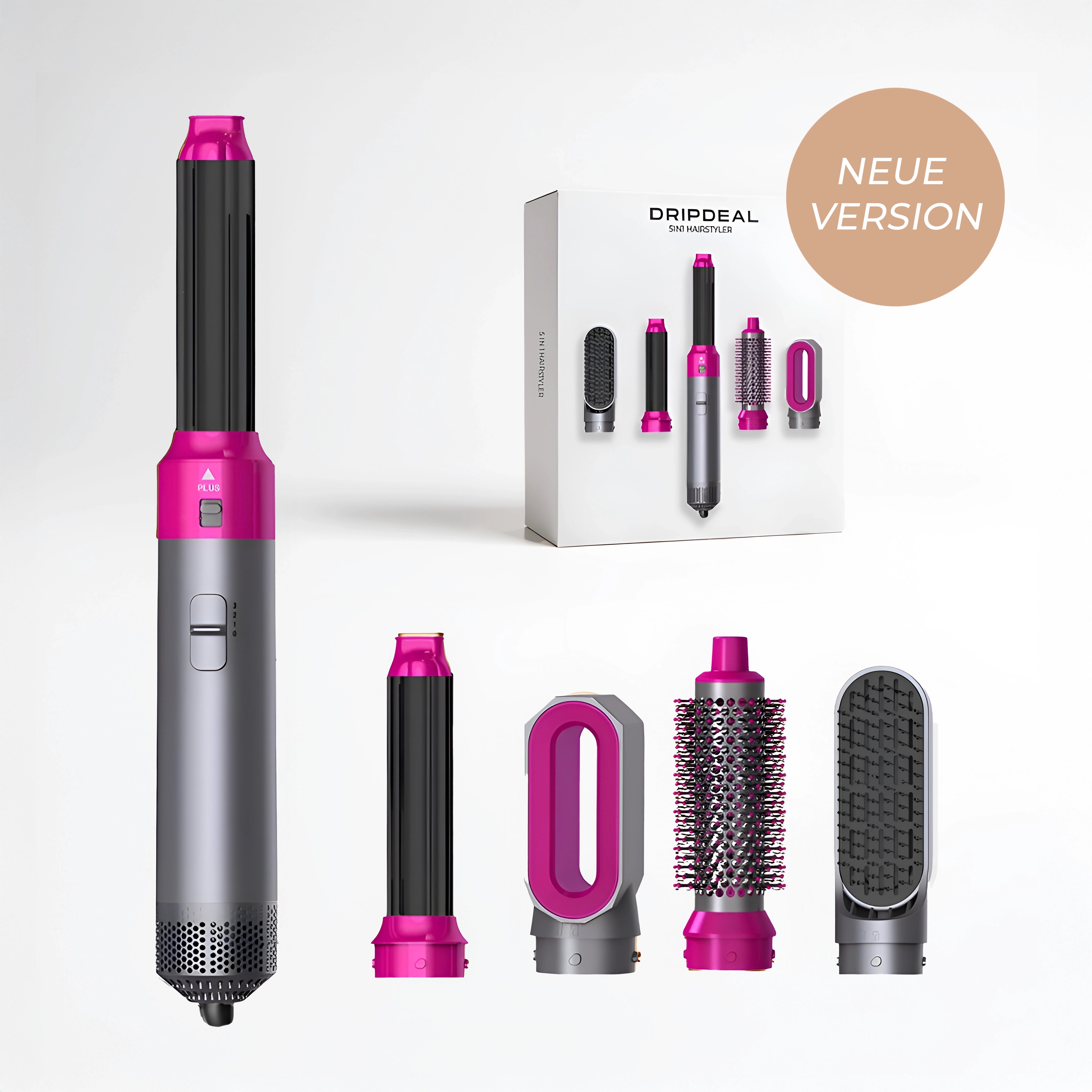 5 in 1 Hairstyler Locken, Glätten & Trocknen mit Coanda Effekt