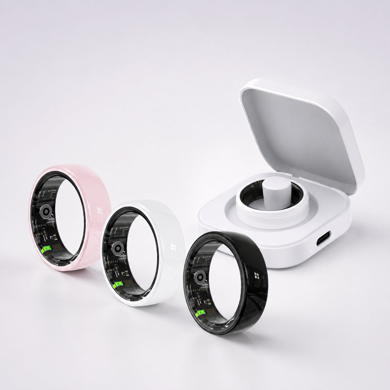 SyncRing – Keramik Smart Ring | Schlaf Tracker, Fitness Ring, Health Ring ohne Abo