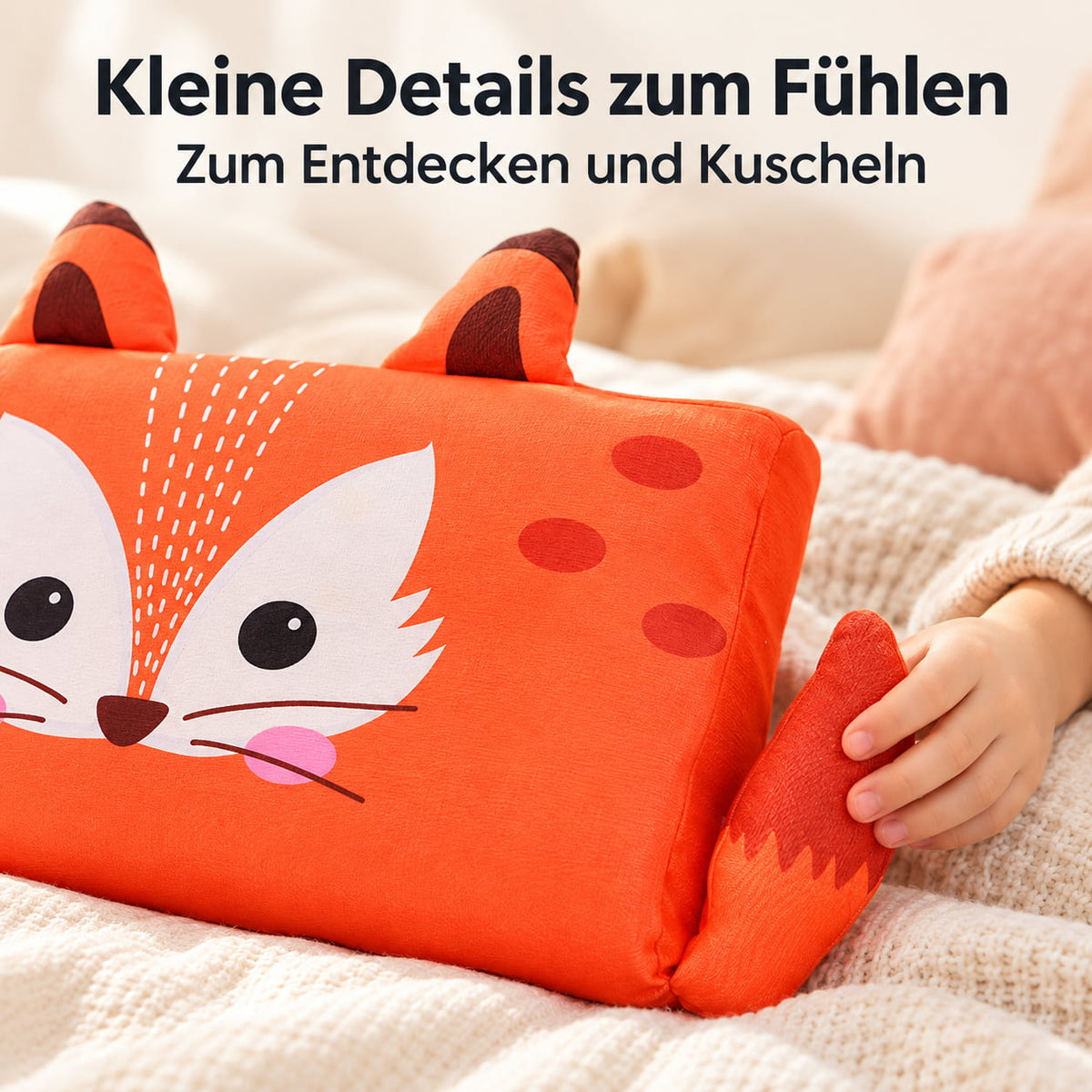 Kinderkissen Dripdeal KuschelNest – Memory-Schaum mit Tiermotiv