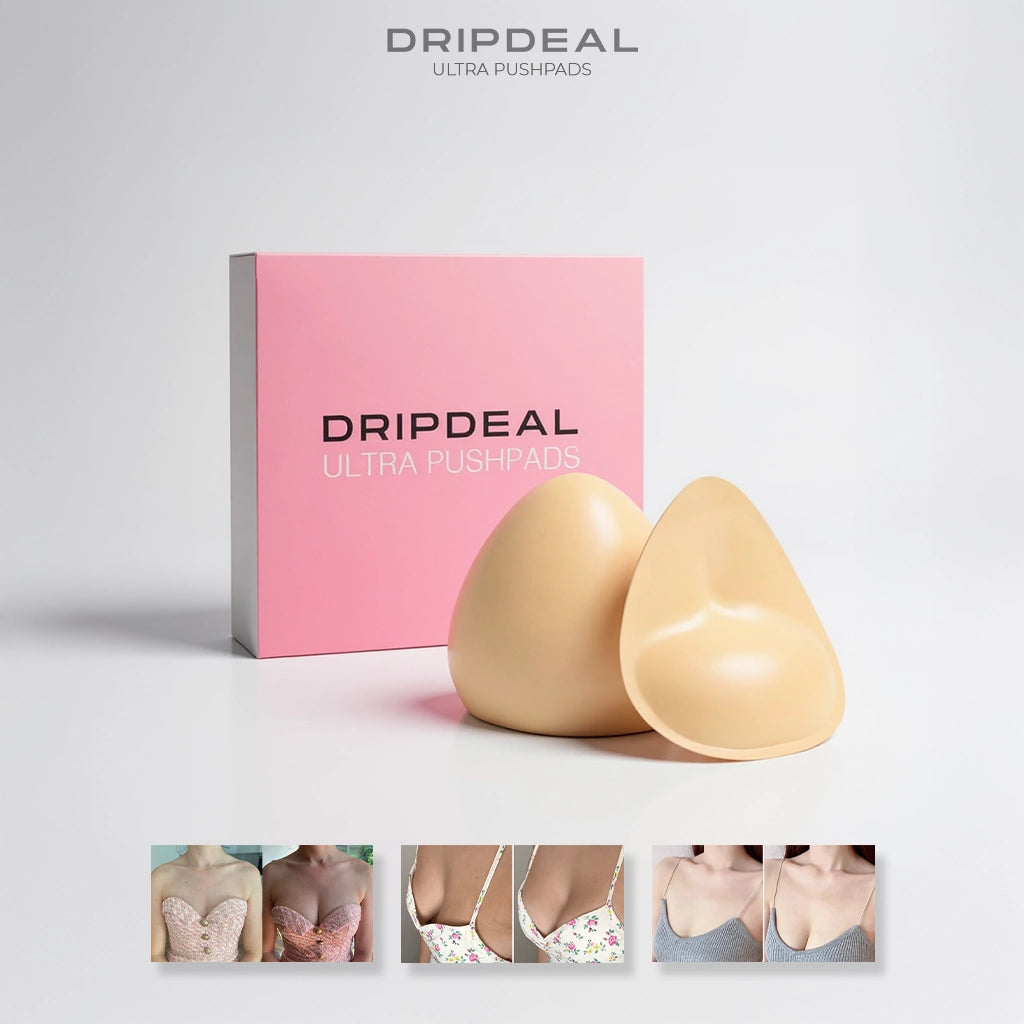 Dripdeal PushPads™ | Doppelseitig klebende Brusteinlagen für mehr Volumen & Halt