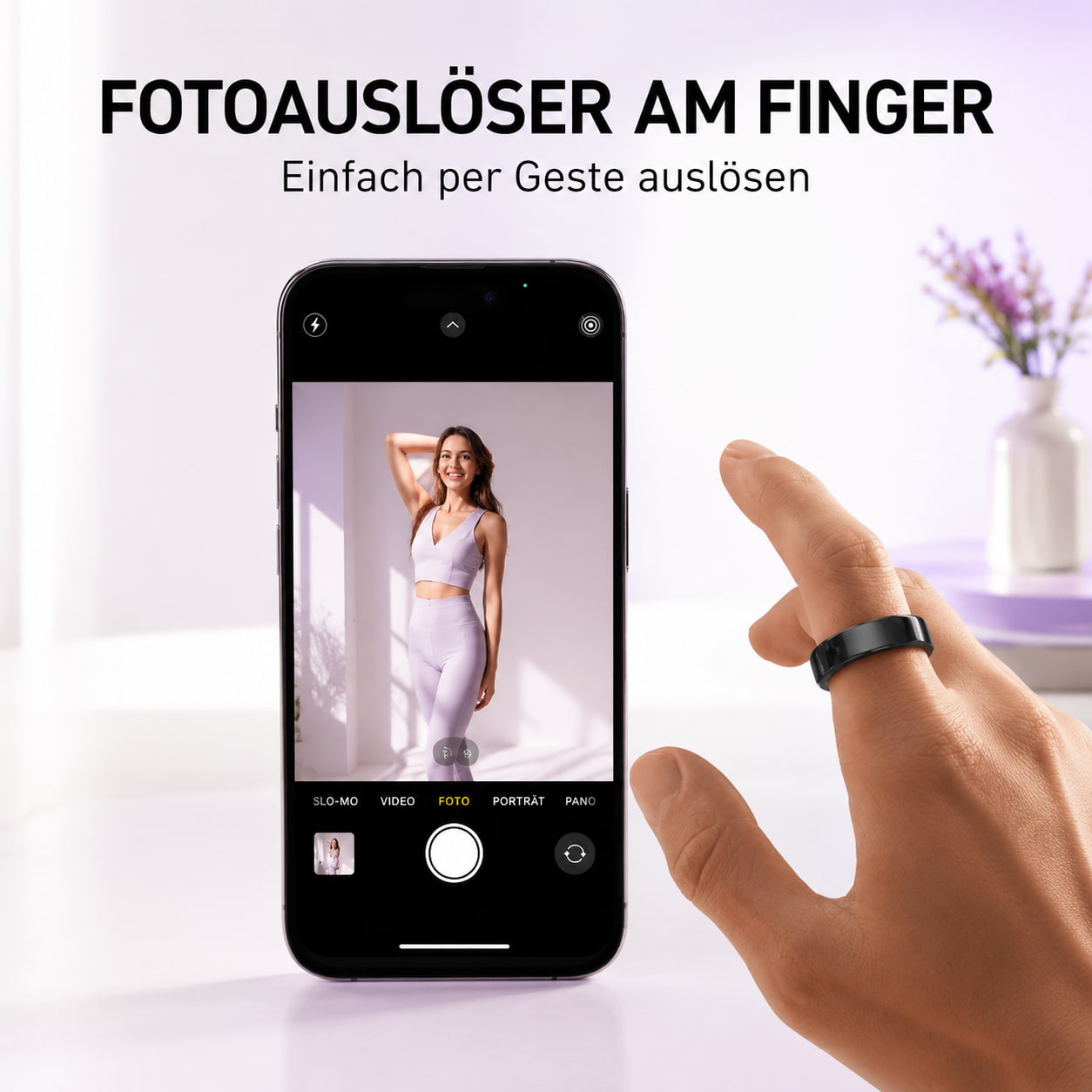 SyncRing – Keramik Smart Ring | Schlaf Tracker, Fitness Ring, Health Ring ohne Abo