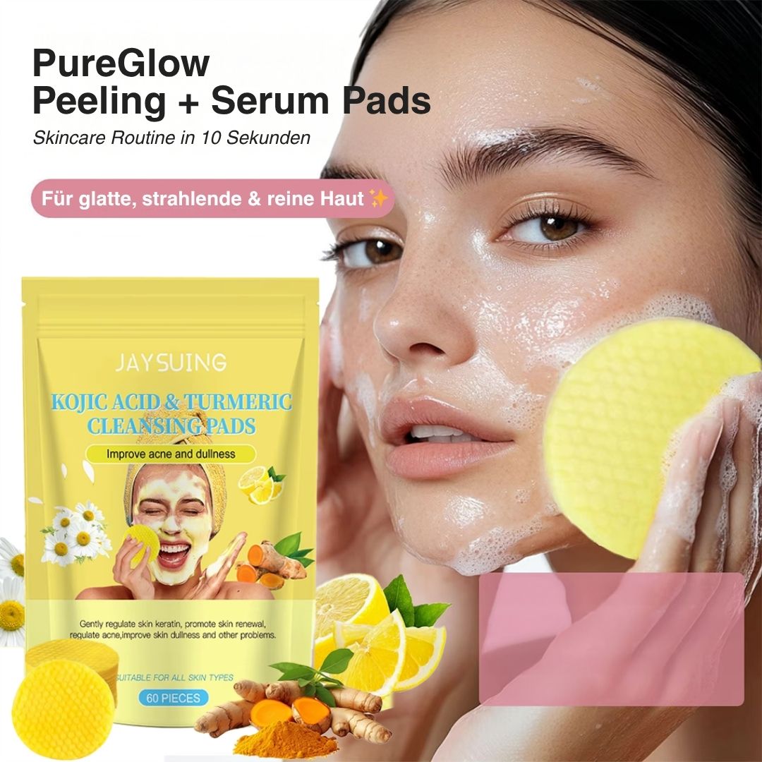 PureGlow Kurkuma Peeling Pads – Für strahlende & reine Haut