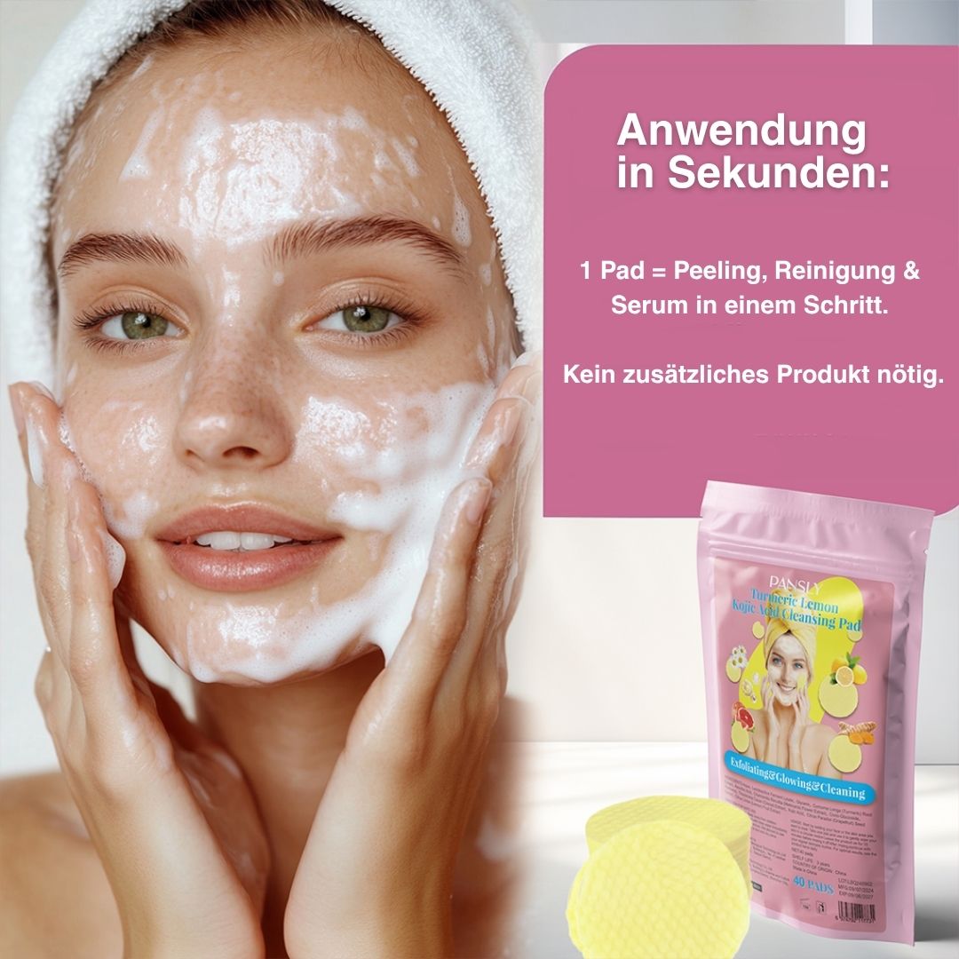 PureGlow Kurkuma Peeling Pads – Für strahlende & reine Haut