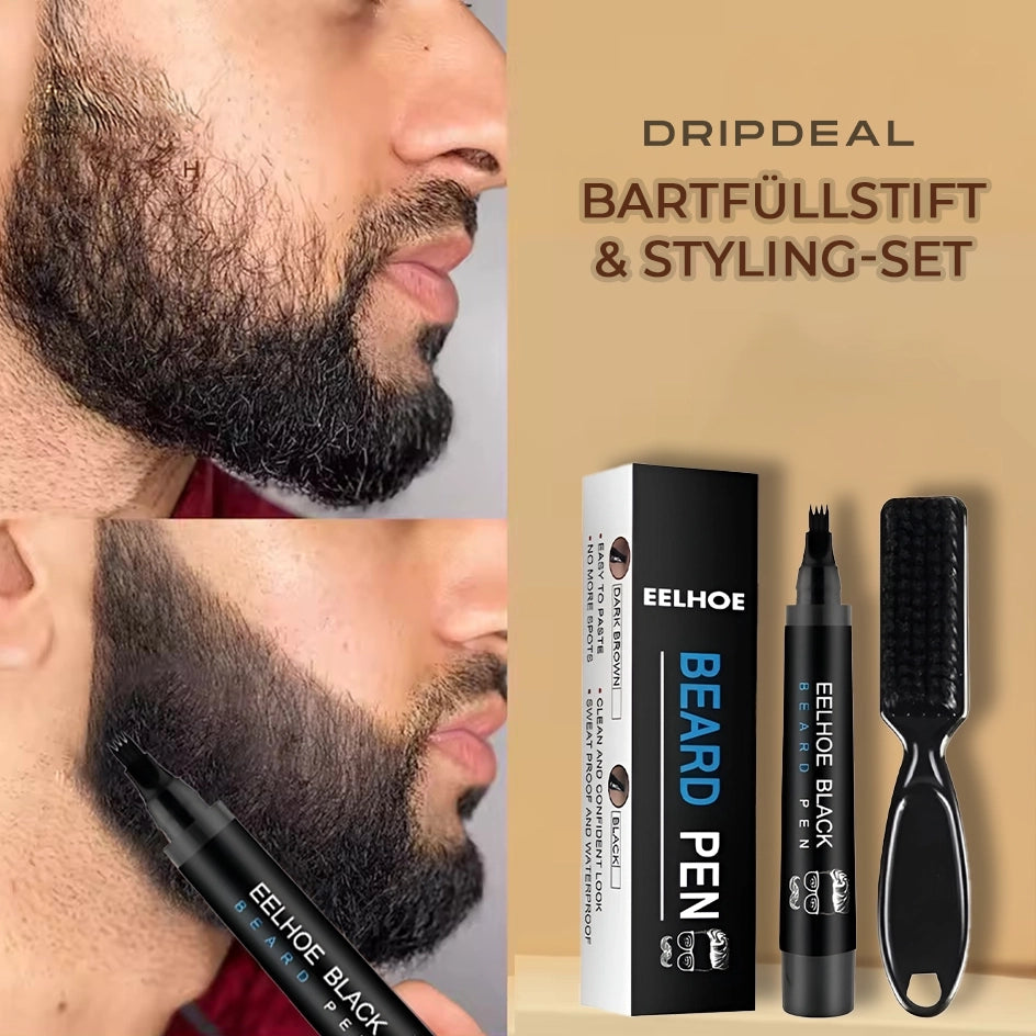 Bartfüllstift & Styling-Set - DripDeal™ | Bartverstärker & Styling-Tool