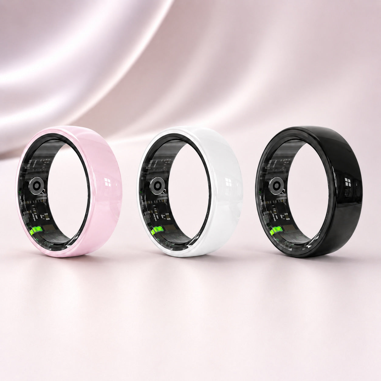 SyncRing – Ceramic Smart Ring | Schlaf Tracker, Fitness Ring, Health Ring ohne Abo