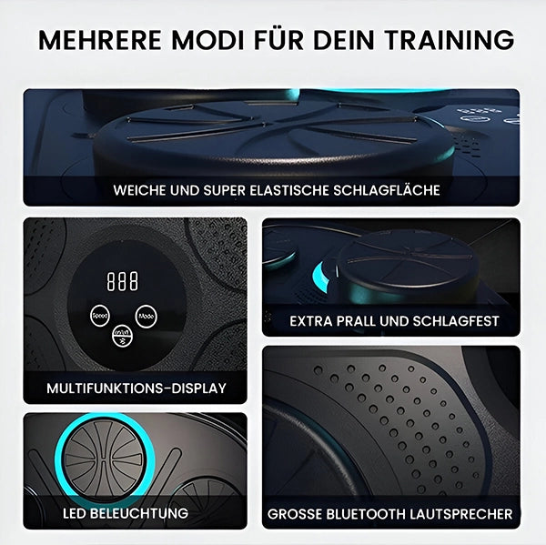 Musik Box Maschine mit Bluetooth – Fitness Boxen, Reaktions- & Stressabbau Training