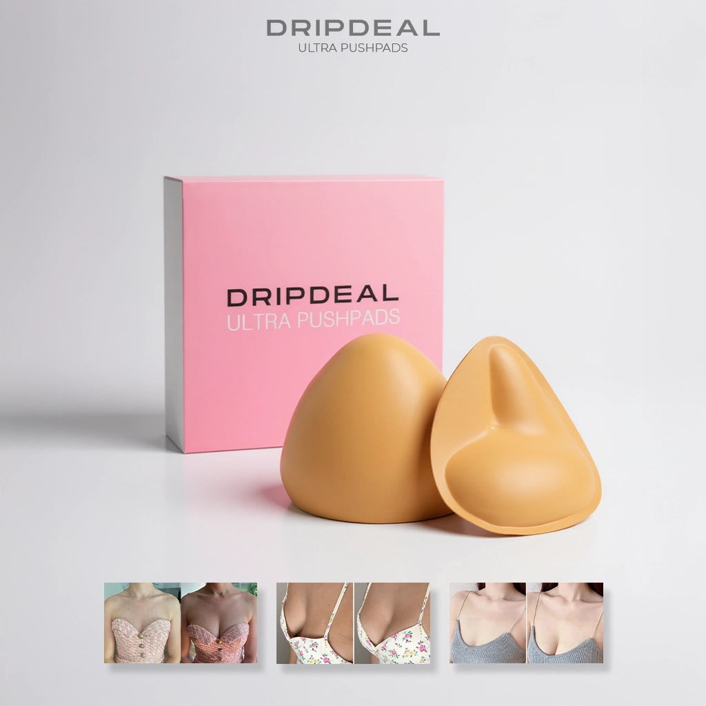 Dripdeal PushPads™ | Doppelseitig klebende Brusteinlagen für mehr Volumen & Halt