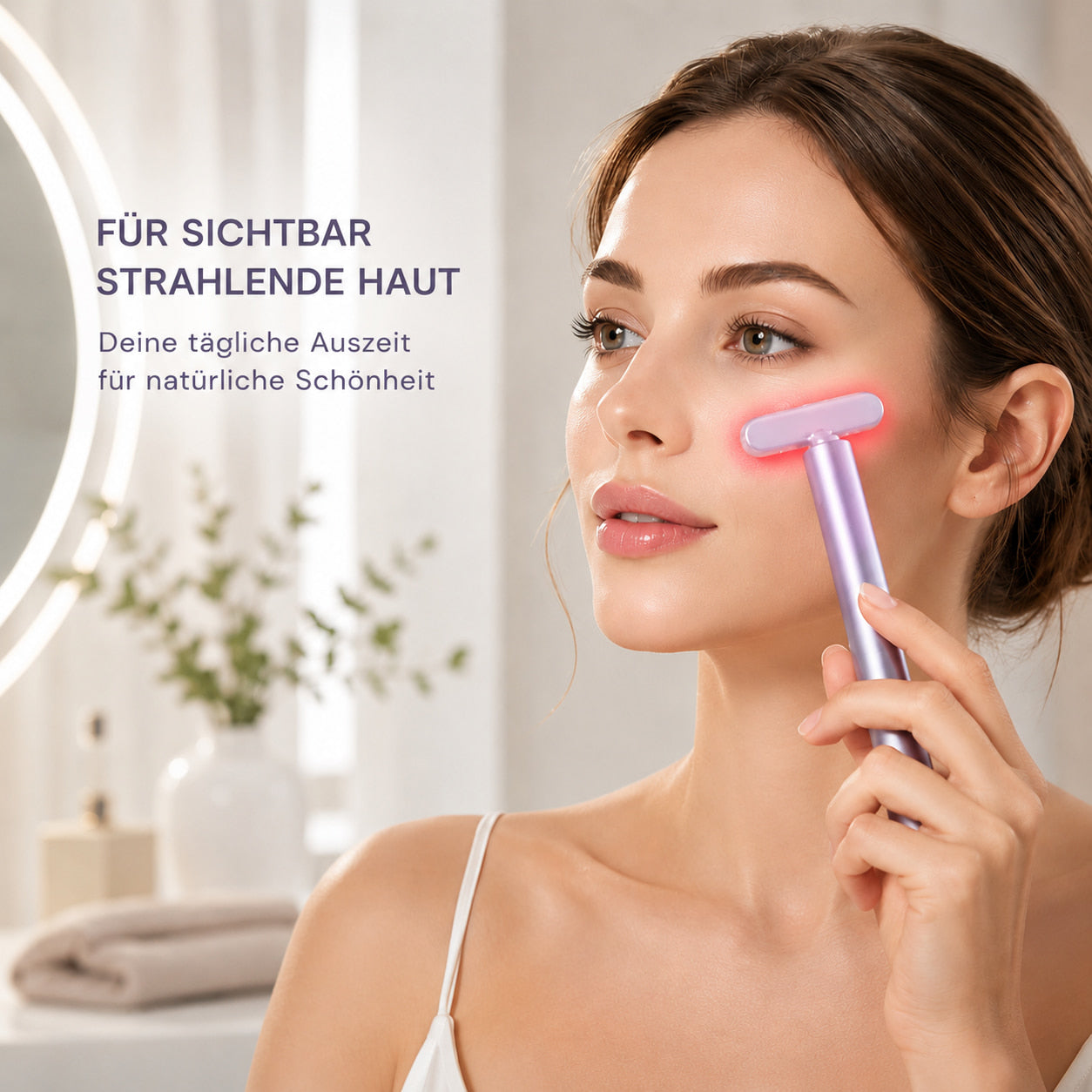 AgeDefy EMS Massagegerät – DripDeal™ mit Rotlicht & Hautstraffung