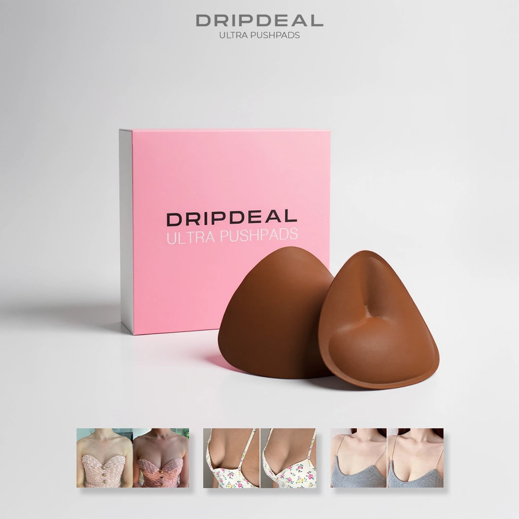 Dripdeal PushPads™ | Doppelseitig klebende Brusteinlagen für mehr Volumen & Halt