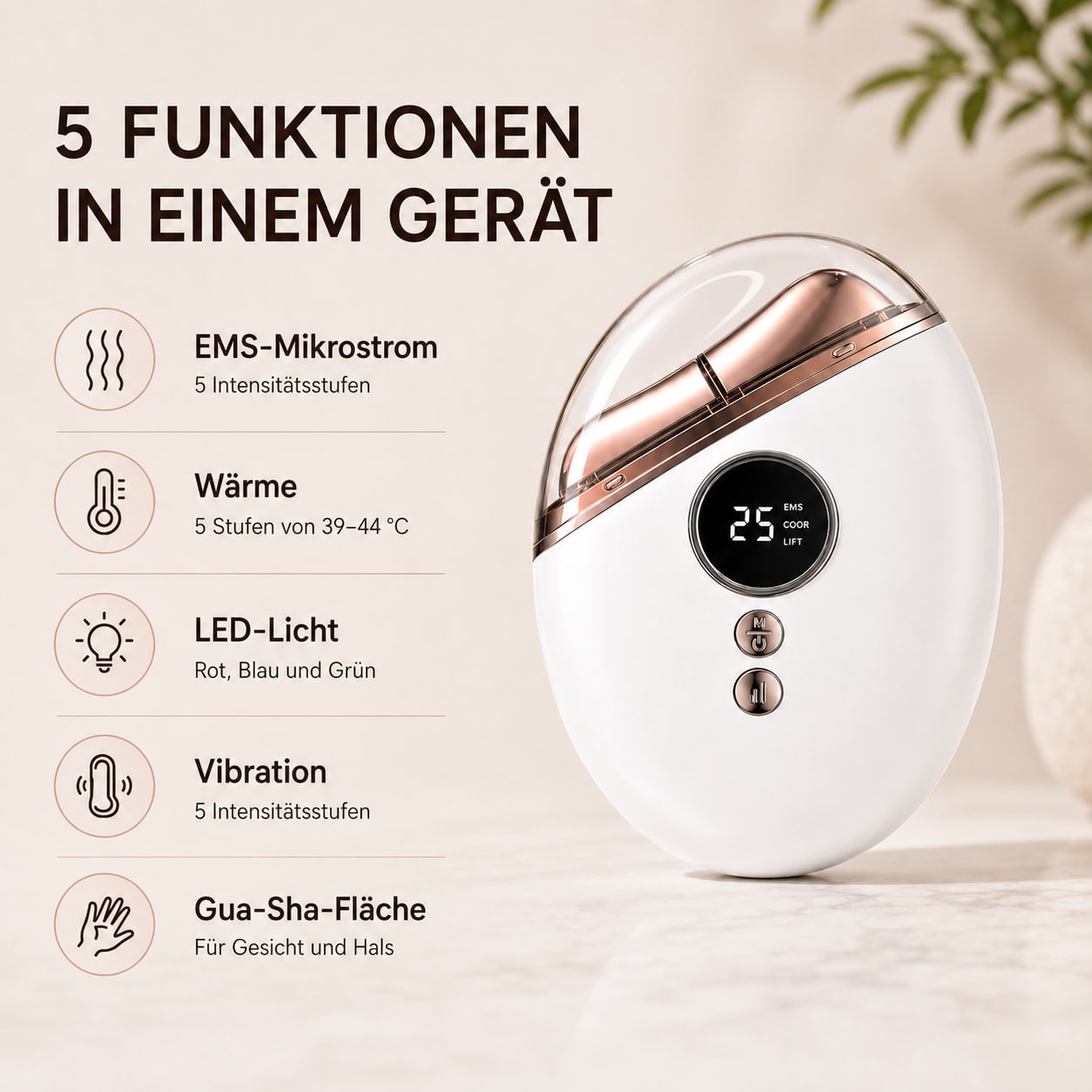 Purevia Lift Pro – EMS Gua Sha Gesichtsmassagegerät