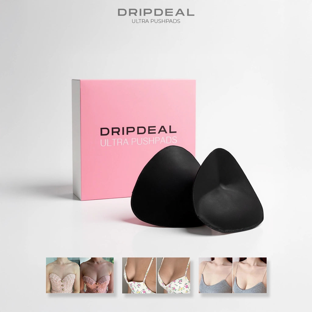 Dripdeal PushPads™ | Doppelseitig klebende Brusteinlagen für mehr Volumen & Halt