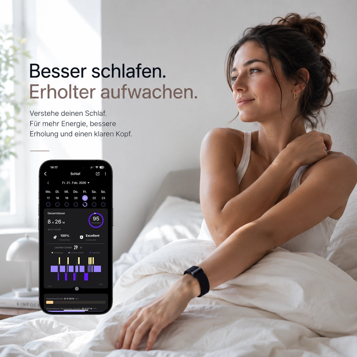 Dripdeal Pulse One™ Smart Band ohne Abo – Schlaftracker & Recovery Armband