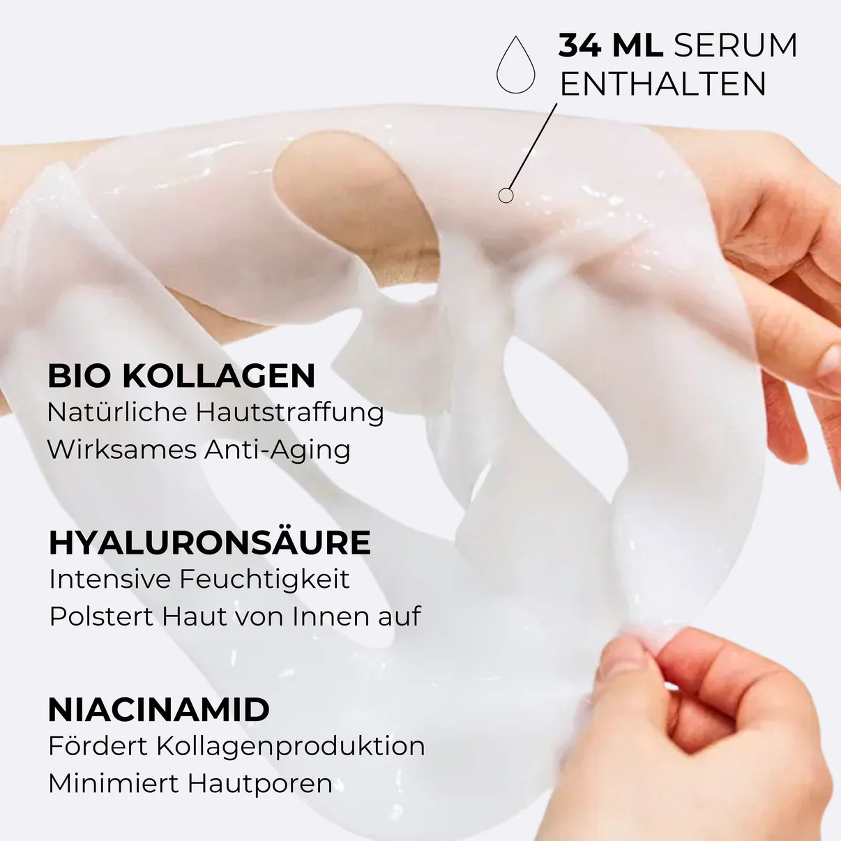 Bio-Kollagen Gesichtsmaske – Intensive Feuchtigkeit & Anti-Aging Pflege