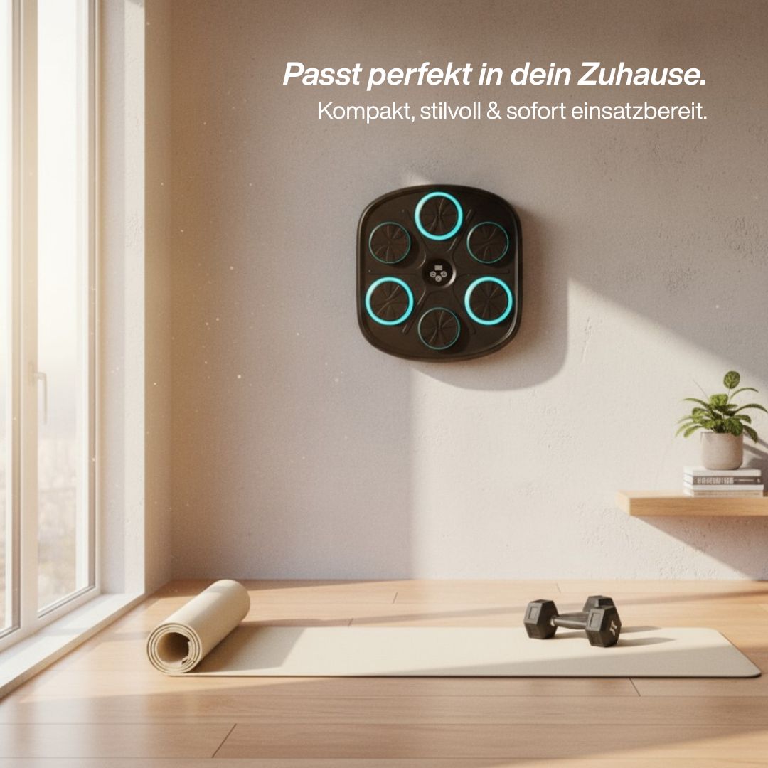 Musik Box Maschine mit Bluetooth – Fitness Boxen, Reaktions- & Stressabbau Training