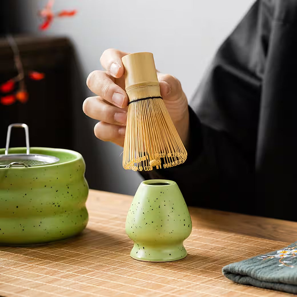 Matcha Set 7-teilig – Traditionelles Teezeremonienset in 4 Farben