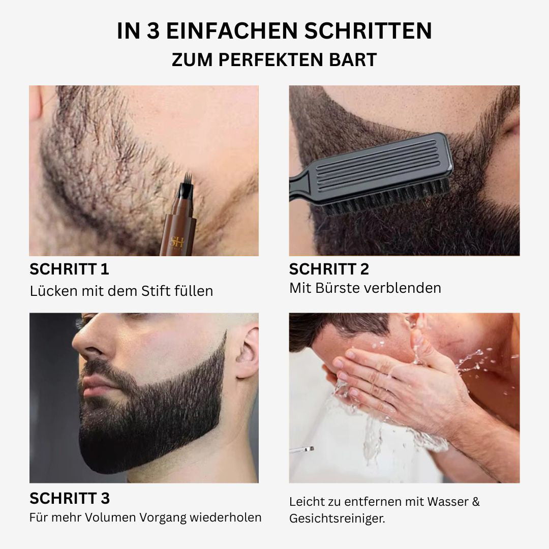 Bartfüllstift & Styling-Set - DripDeal™ | Bartverstärker & Styling-Tool
