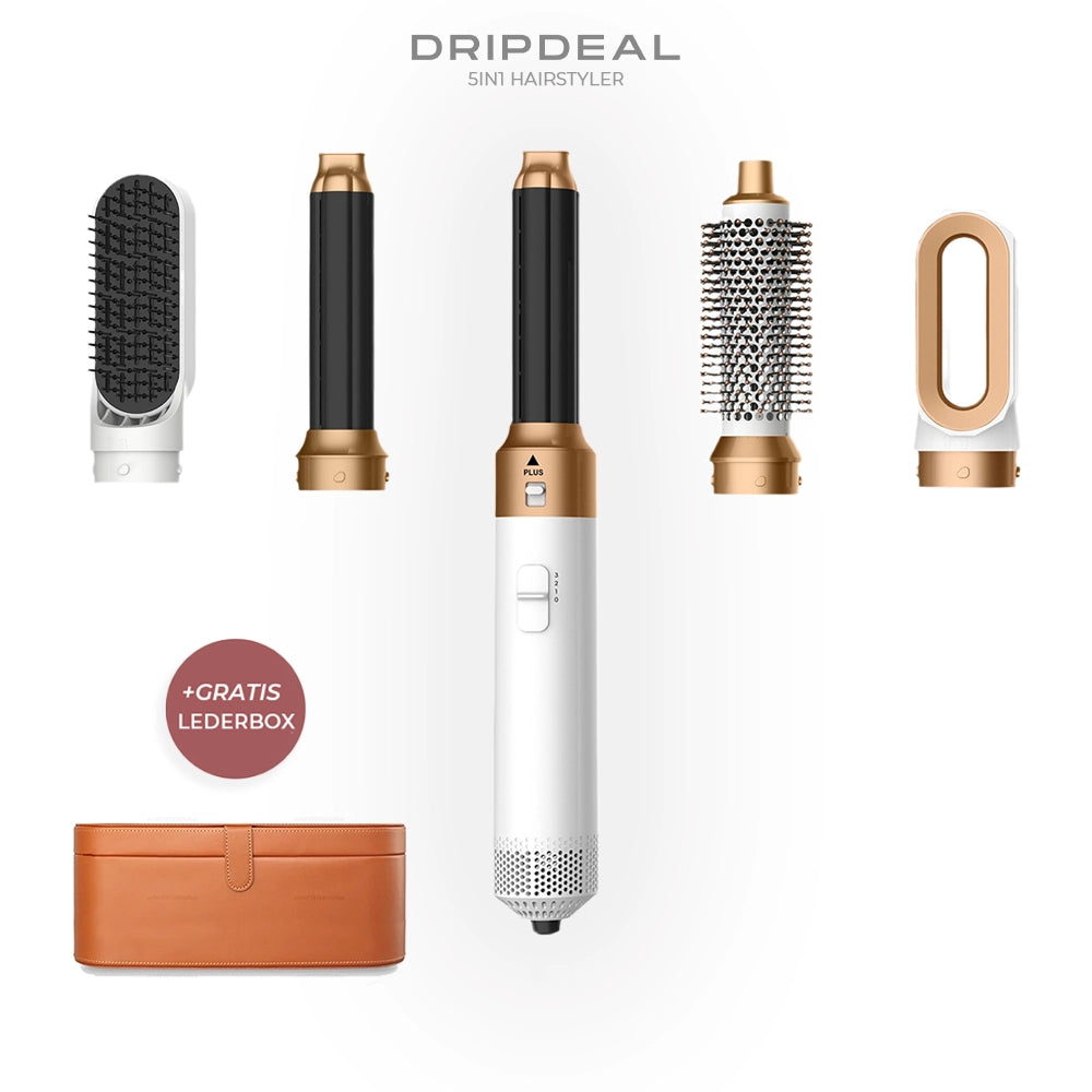 5 in 1 Hairstyler Dripdeal | Locken, Glätten & Trocknen mit Coanda Effekt