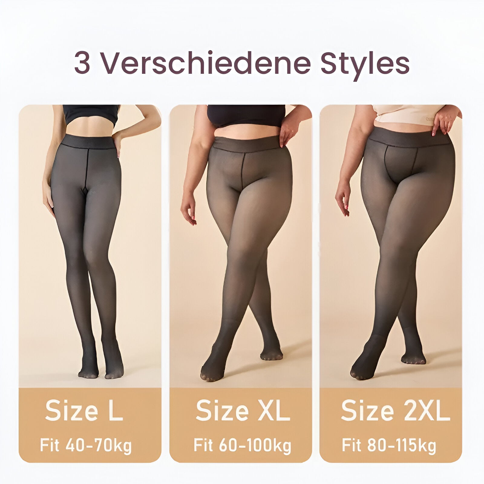 Thermo Fleece-Strumpfhose für kalte Tage | Warm und bequem