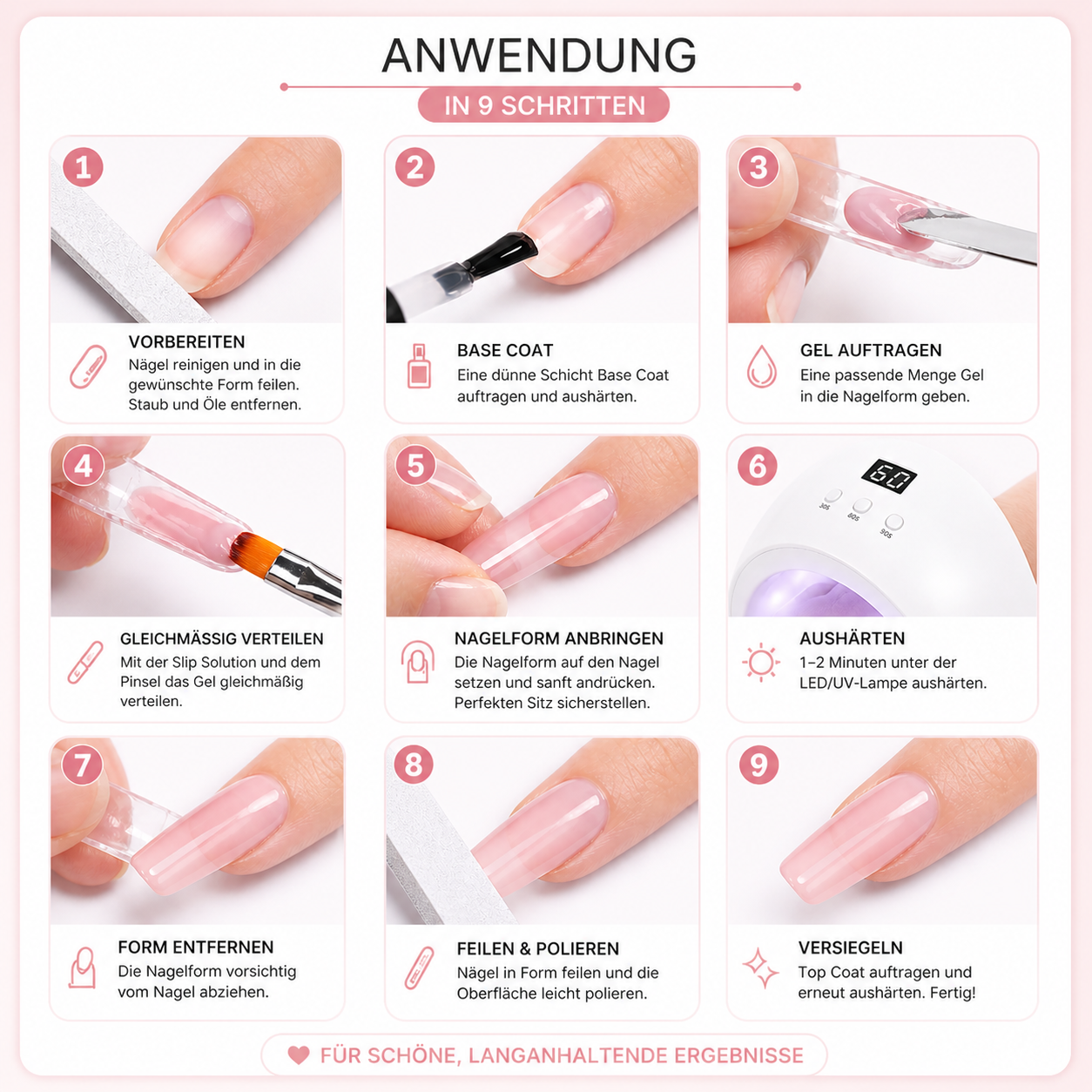 Polygel Nagelset Gelngel einfach selber machen | Nail Art Kit | Dripdeal Polygel Nagelset Gelngel einfach selber machen | Nail Art Kit | Dripdeal