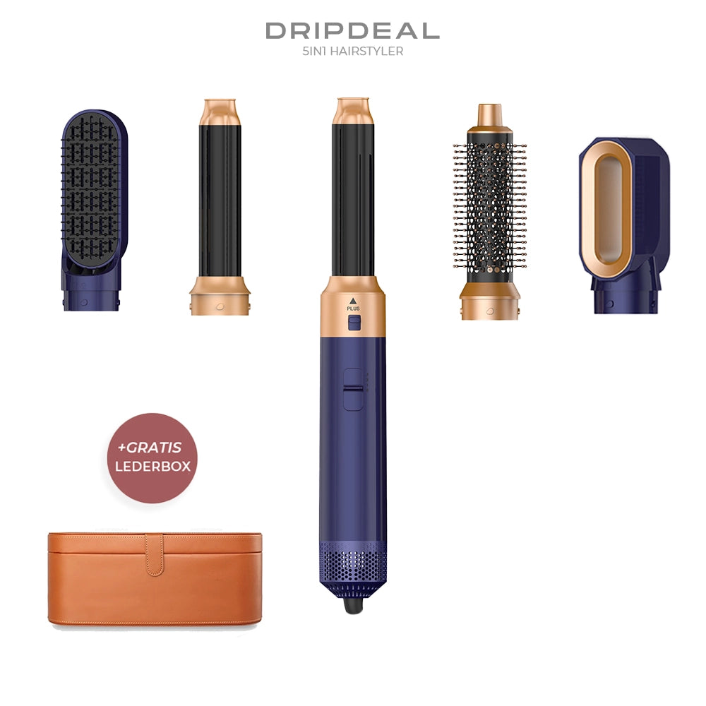 5 in 1 Hairstyler Dripdeal | Locken, Glätten & Trocknen mit Coanda Effekt