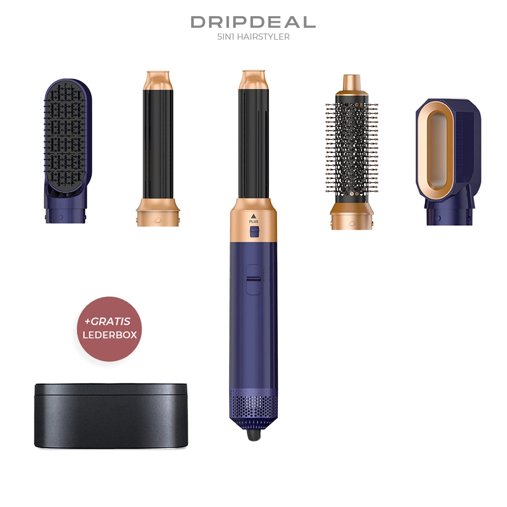 5 in 1 Hairstyler Dripdeal | Locken, Glätten & Trocknen mit Coanda Effekt