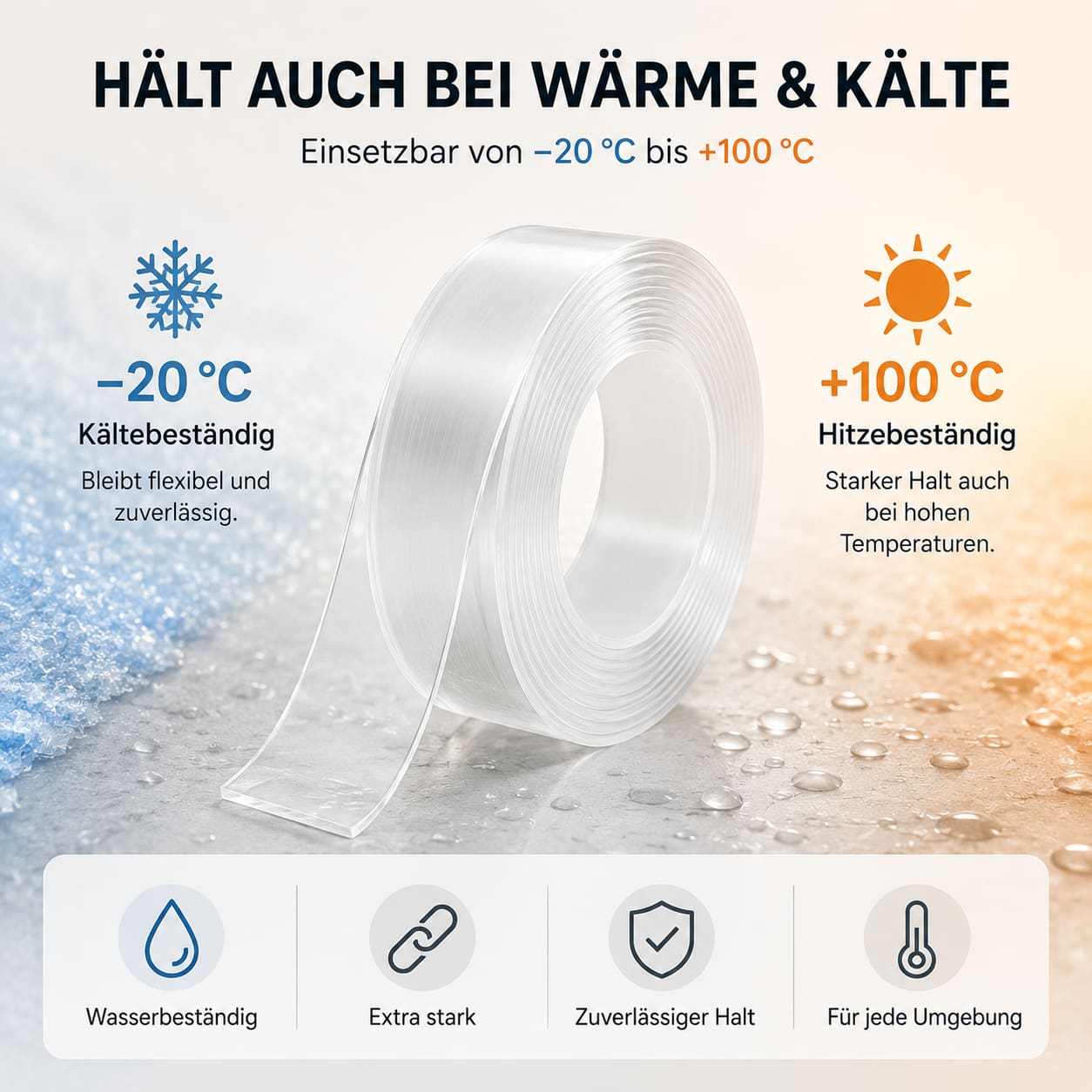 Nano Band Doppelseitiges Klebeband von Dripdeal