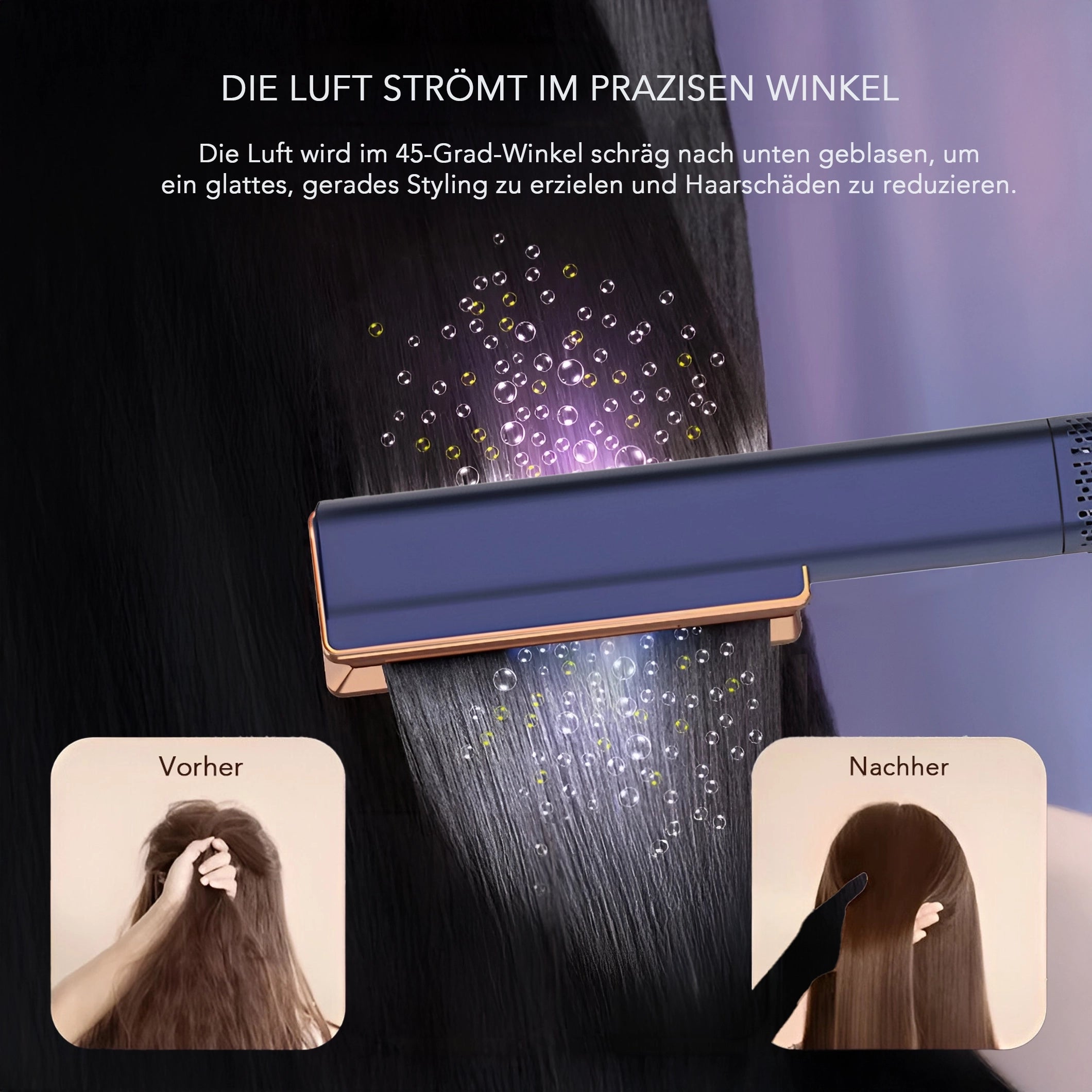 Airstraight Pro Dripdeal – Föhnen & Glätten in einem | Schonendes Haarstyling