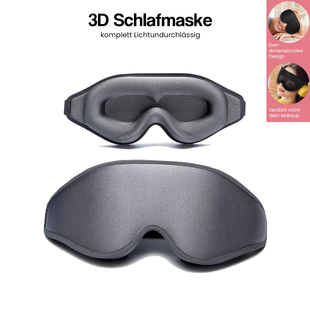3D Schlafmaske DripDeal™ – Bequem, Lichtdicht & für besseren Schlaf