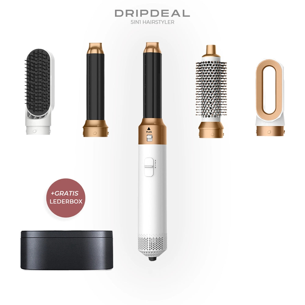 5 in 1 Hairstyler Dripdeal | Locken, Glätten & Trocknen mit Coanda Effekt