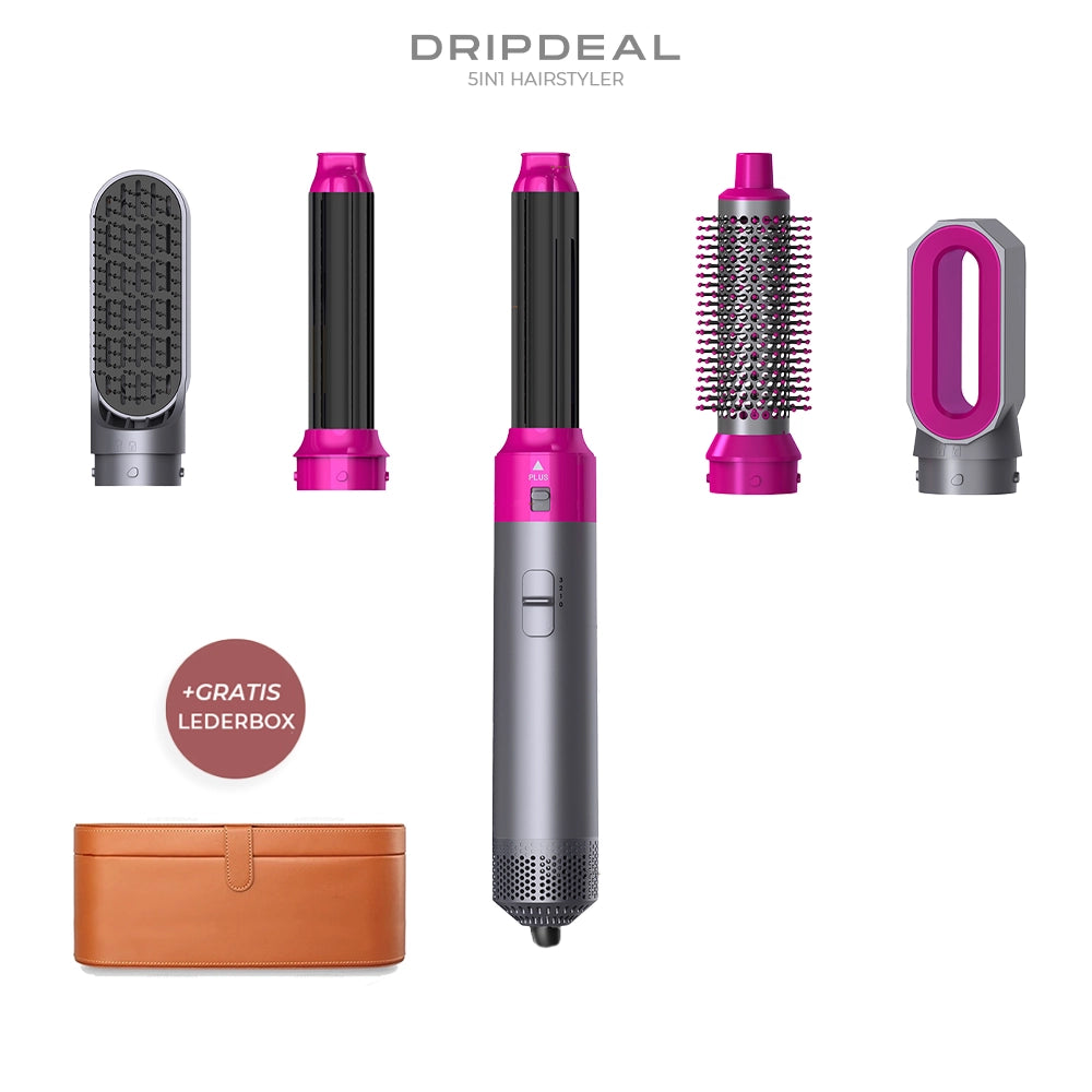 5 in 1 Hairstyler Dripdeal | Locken, Glätten & Trocknen mit Coanda Effekt