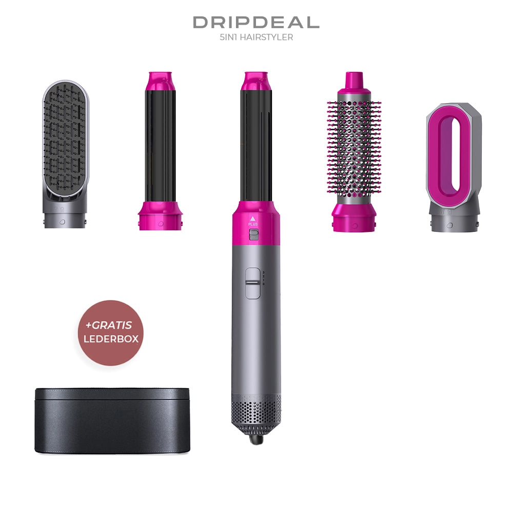 5 in 1 Hairstyler Dripdeal | Locken, Glätten & Trocknen mit Coanda Effekt