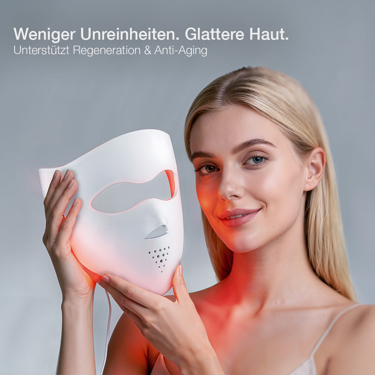 Purevia Glow 3D Elite LED Maske – Lichttherapie Gesichtsmaske für Akne & Anti-Aging