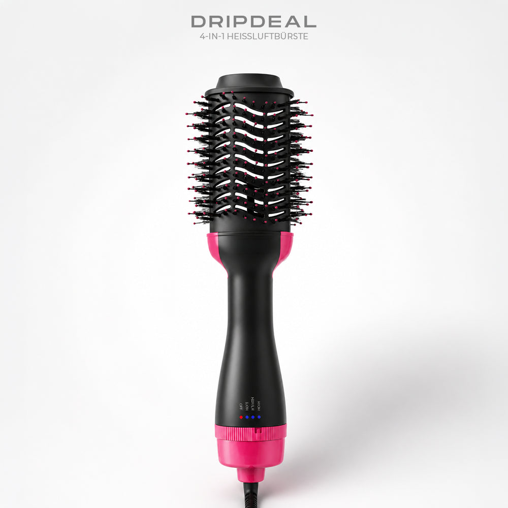 4-in-1 Heißluftbürste Dripdeal | Glänzendes Haar & Volumen in Minuten