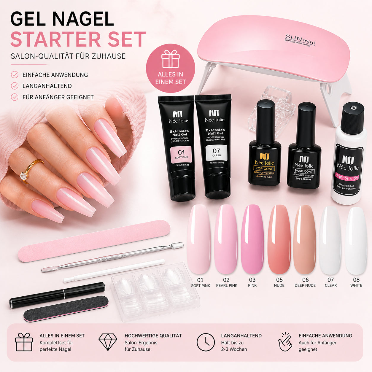 Polygel Nagelset – Flexibel, Langanhaltend & Einfache Anwendung | Dripdeal
