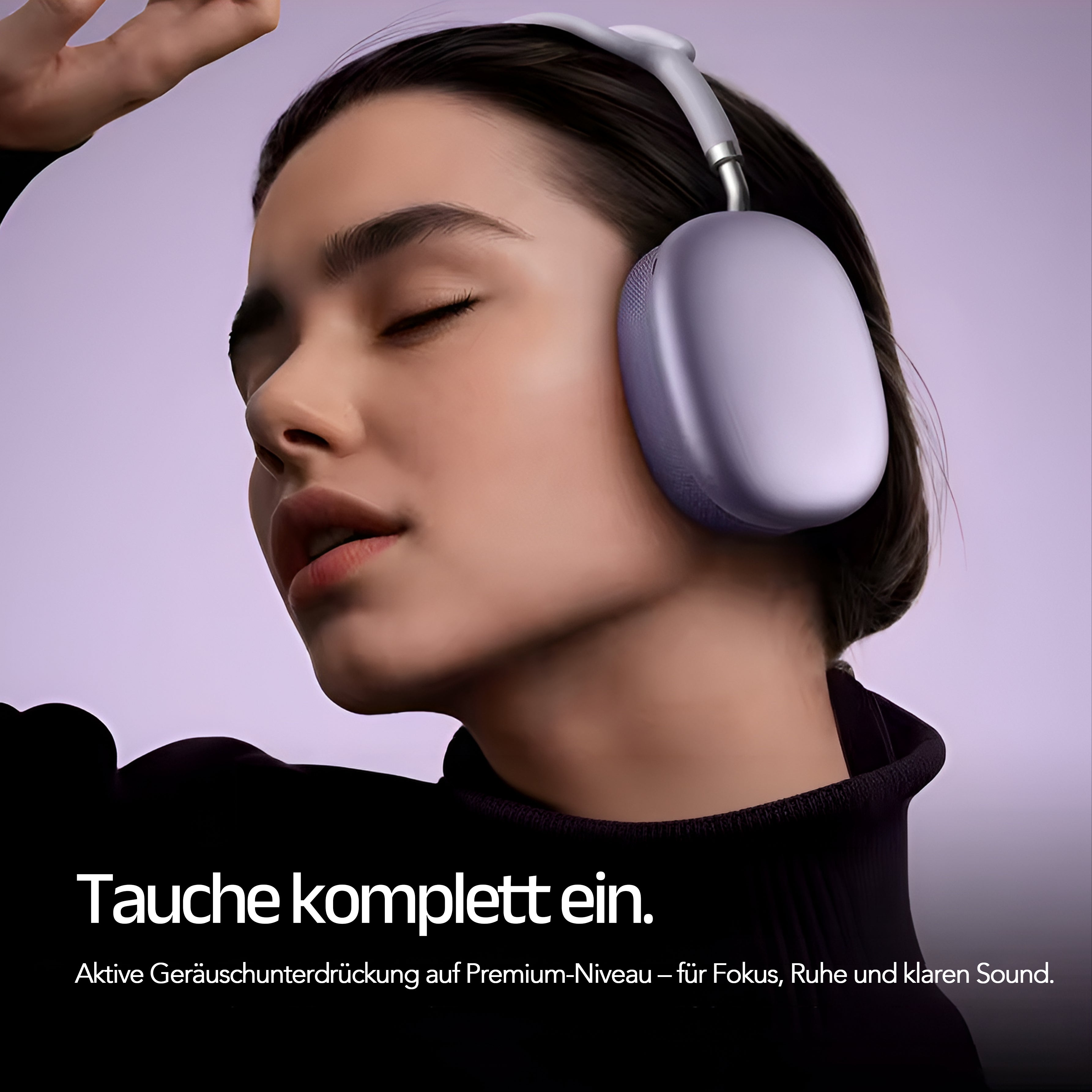 StreamMuse Max Neue Generation – Over-Ear Bluetooth Kopfhörer mit ANC