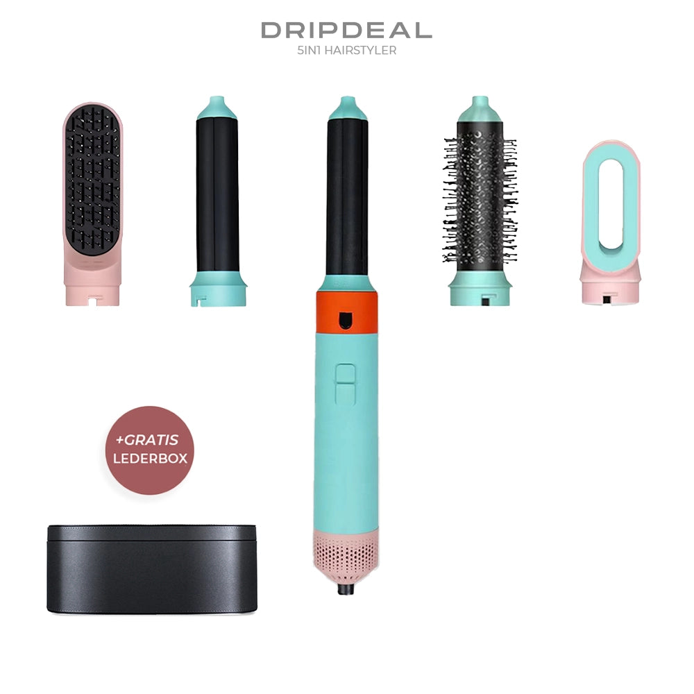 5 in 1 Hairstyler Dripdeal | Locken, Glätten & Trocknen mit Coanda Effekt