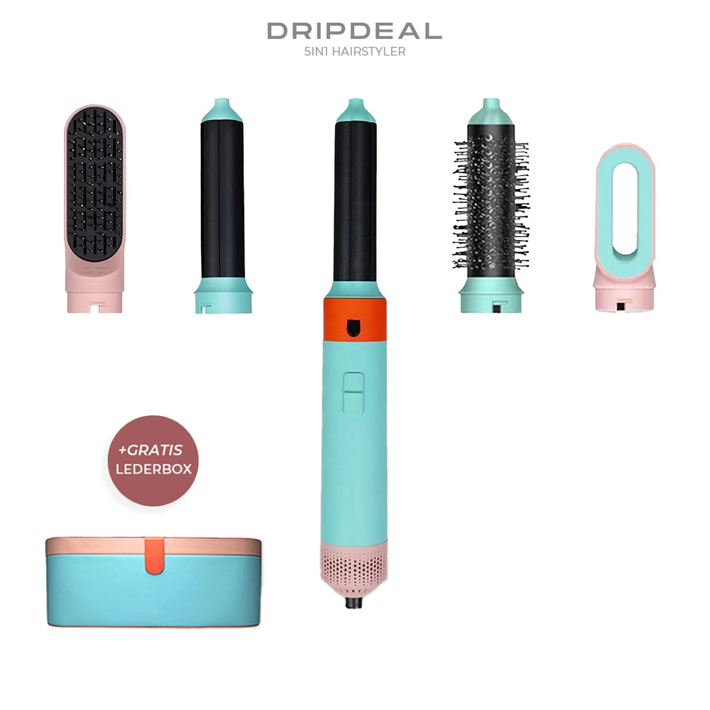 5 in 1 Hairstyler Dripdeal | Locken, Glätten & Trocknen mit Coanda Effekt