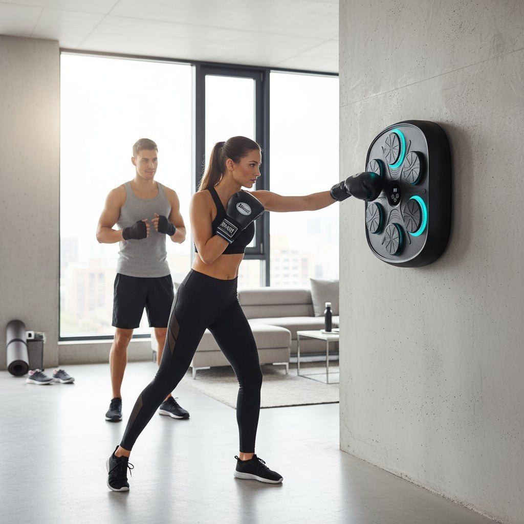 Musik Box Maschine mit Bluetooth – Fitness Boxen, Reaktions- & Stressabbau Training